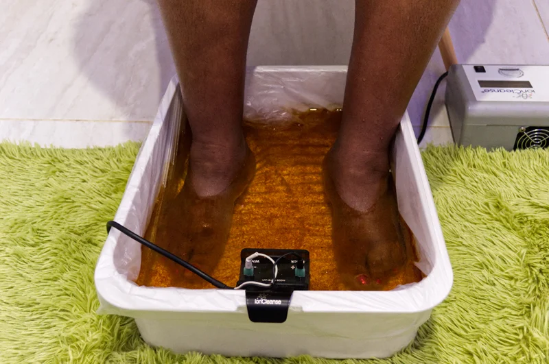 Ionic foot detoxification offered by kreocleanse